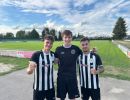 v.l. Die Torschützen Felix Gerweck, Joel Schöttel und Eray Toprakkazar